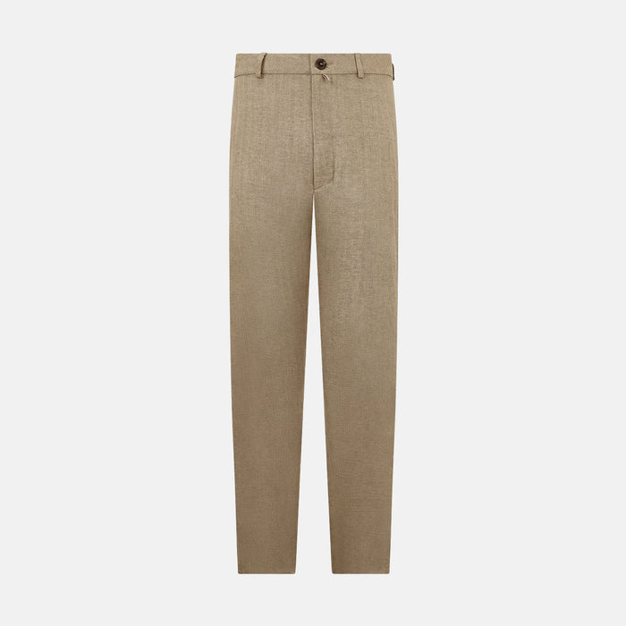 Sand Linen Amberley Trousers