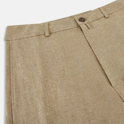 Sand Linen Amberley Trousers Image 1