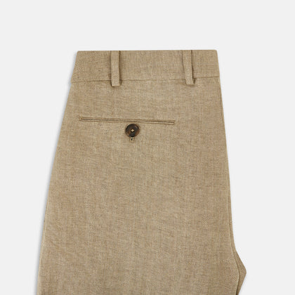 Sand Linen Amberley Trousers Image 5