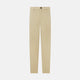 Amberley Sand Trousers in Cotton by Turnbull & Asser UK, featuring a straight-leg silhouette in beige cotton canvas with a button and zip closure, displayed against a plain white background.