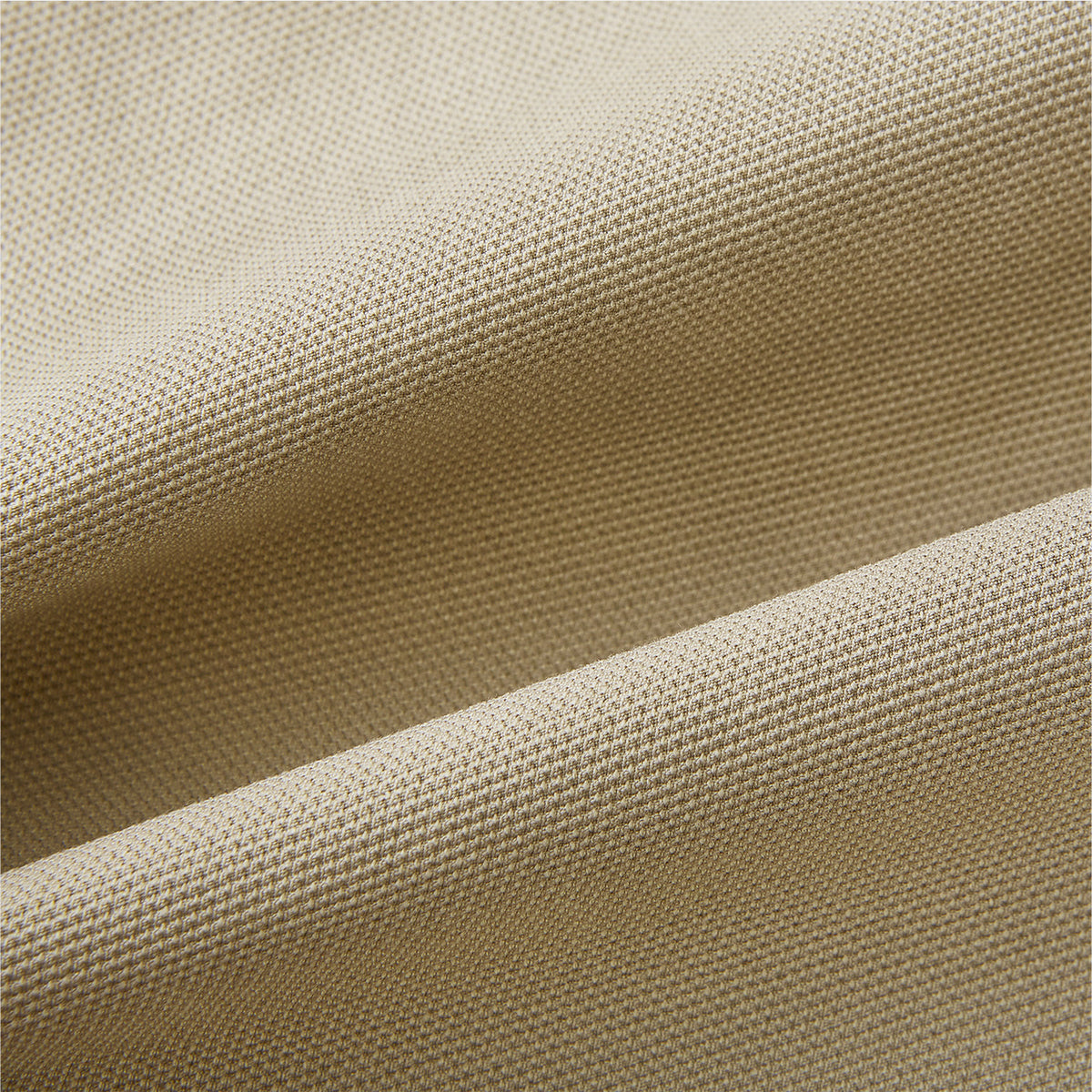 View 7 of product Amberley Sand Trousers in Cotton by Turnbull & Asser UK, featuring a straight-leg silhouette in beige cotton canvas with a button and zip closure, displayed against a plain white background.