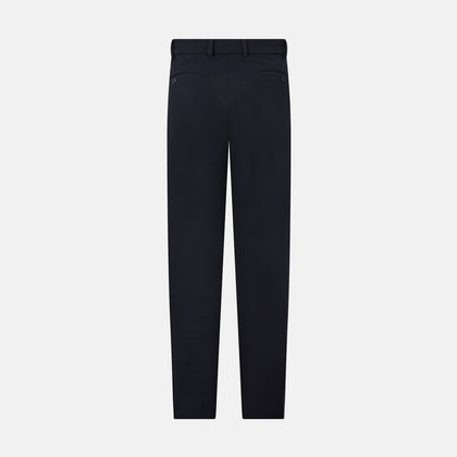 Amberley Navy Trousers in Cotton Image 7