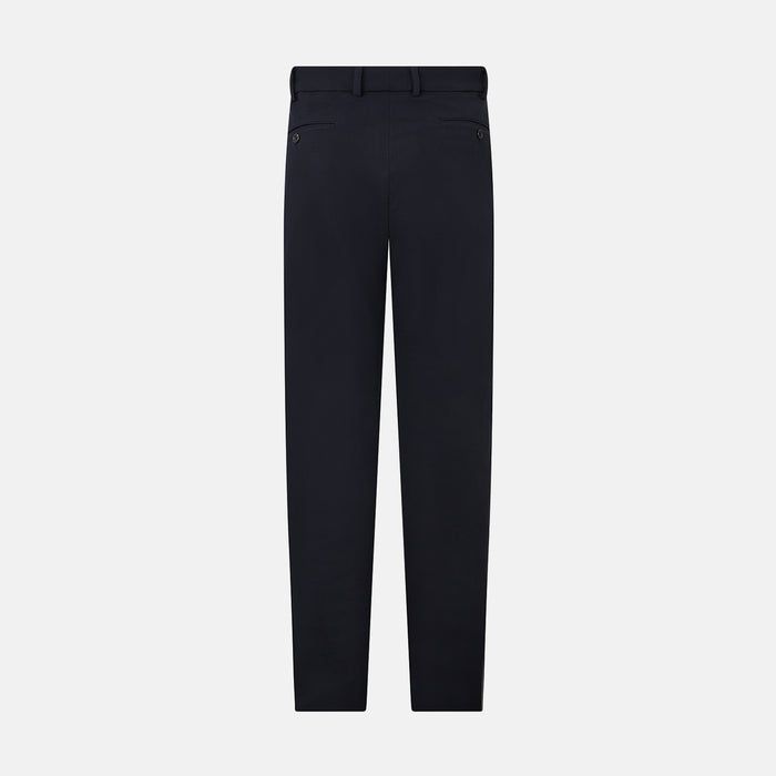 Amberley Navy Trousers in Cotton Image 7