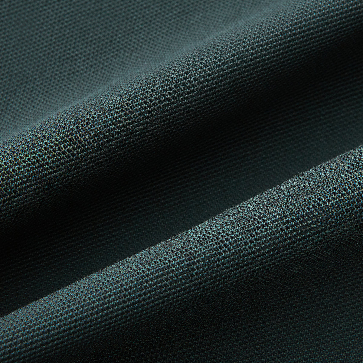 View 7 of product Amberley Forest Green Trousers in Cotton by Turnbull & Asser UK, featuring a straight-leg design with belt loops, button and zip closure, and side pockets, displayed on a plain white background.