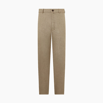 Sand Linen Amberley Trousers Image 7