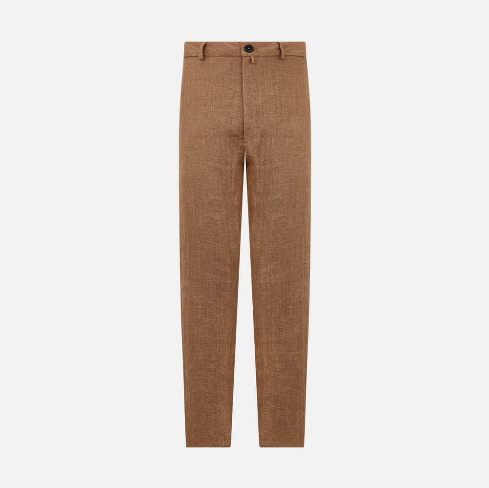 Camel Linen Amberley Trousers 54
