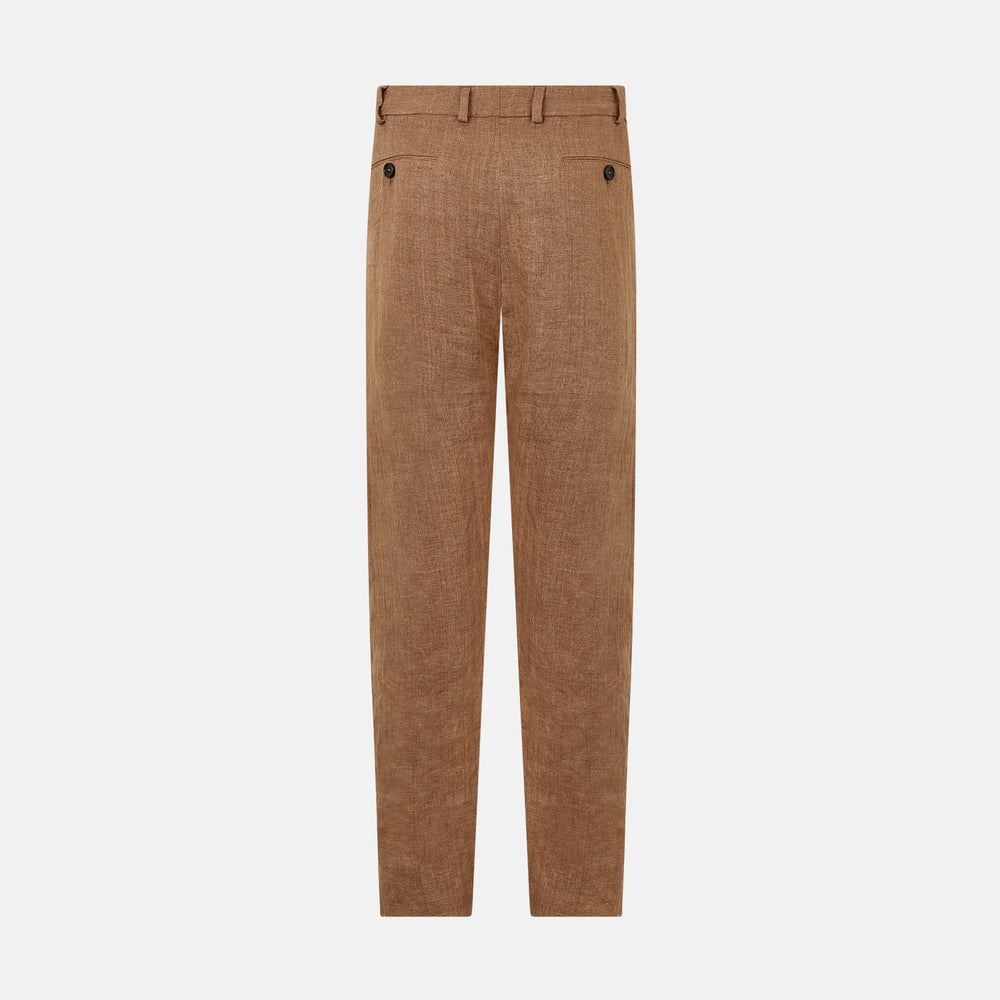 Camel Linen Amberley Trousers 54