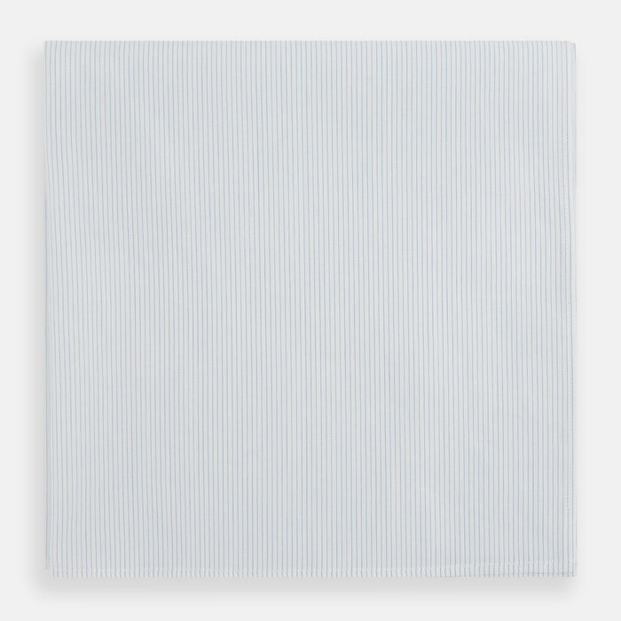 Blue Pencil Stripe Handkerchief