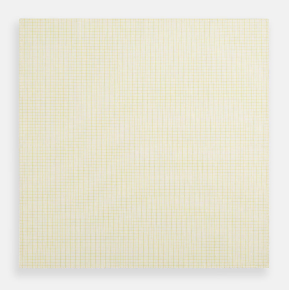 Yellow Graph Check Handkerchief