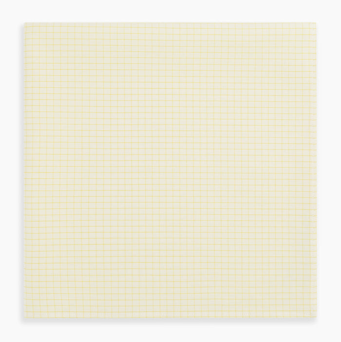 Yellow Graph Check Handkerchief Image 3
