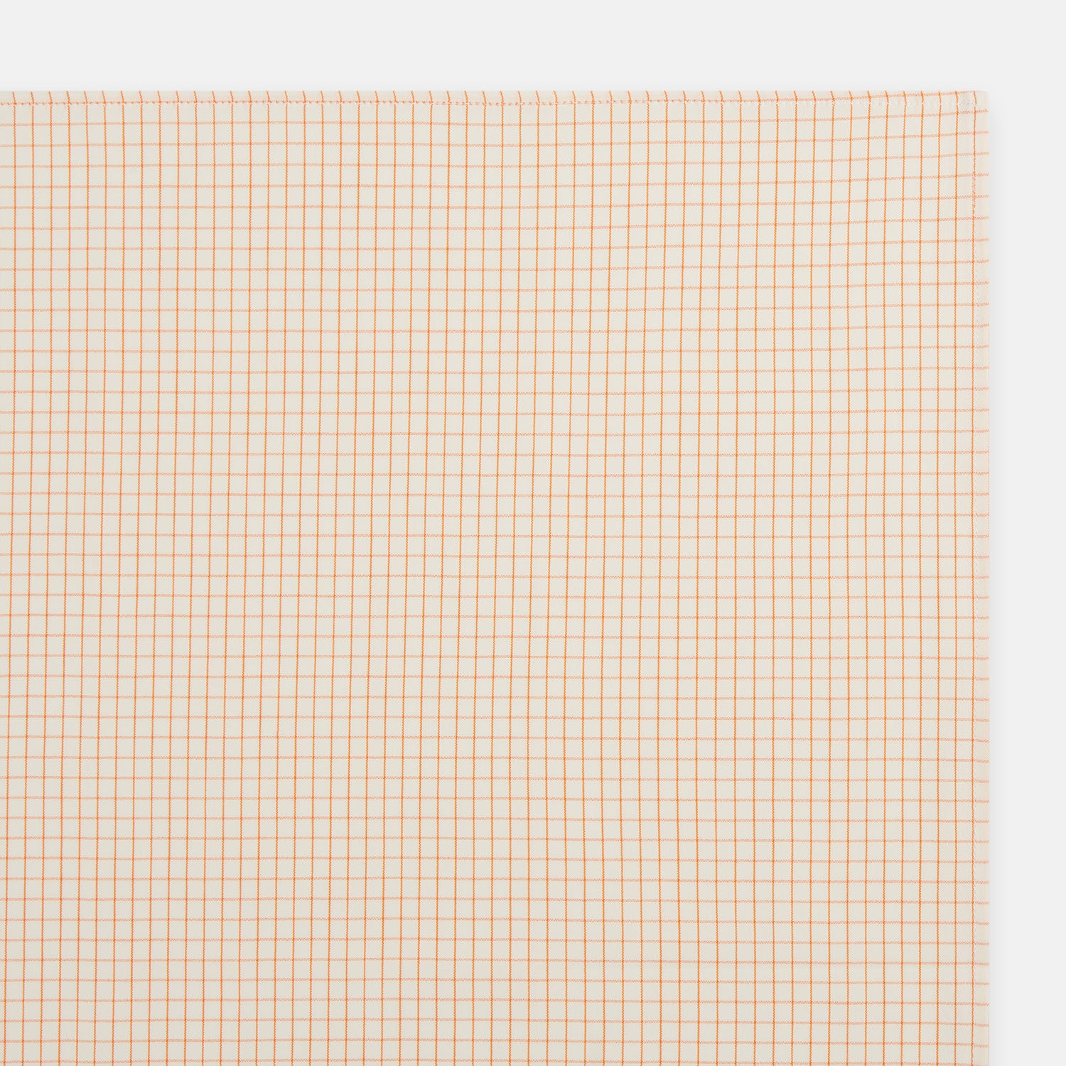 Orange Graph Check Handkerchief