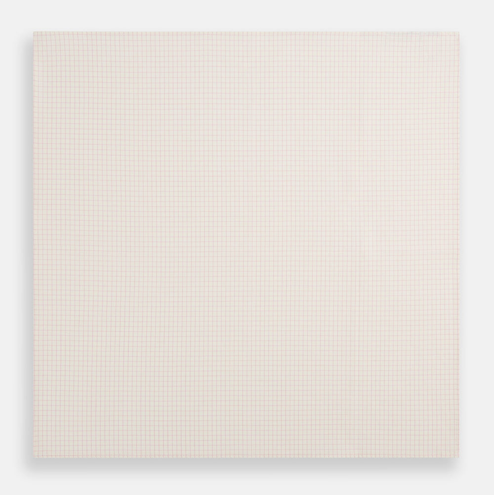 Pink Graph Check Handkerchief
