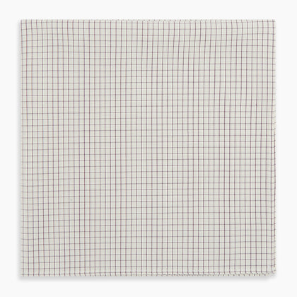 Purple Graph Check Handkerchief Image 3