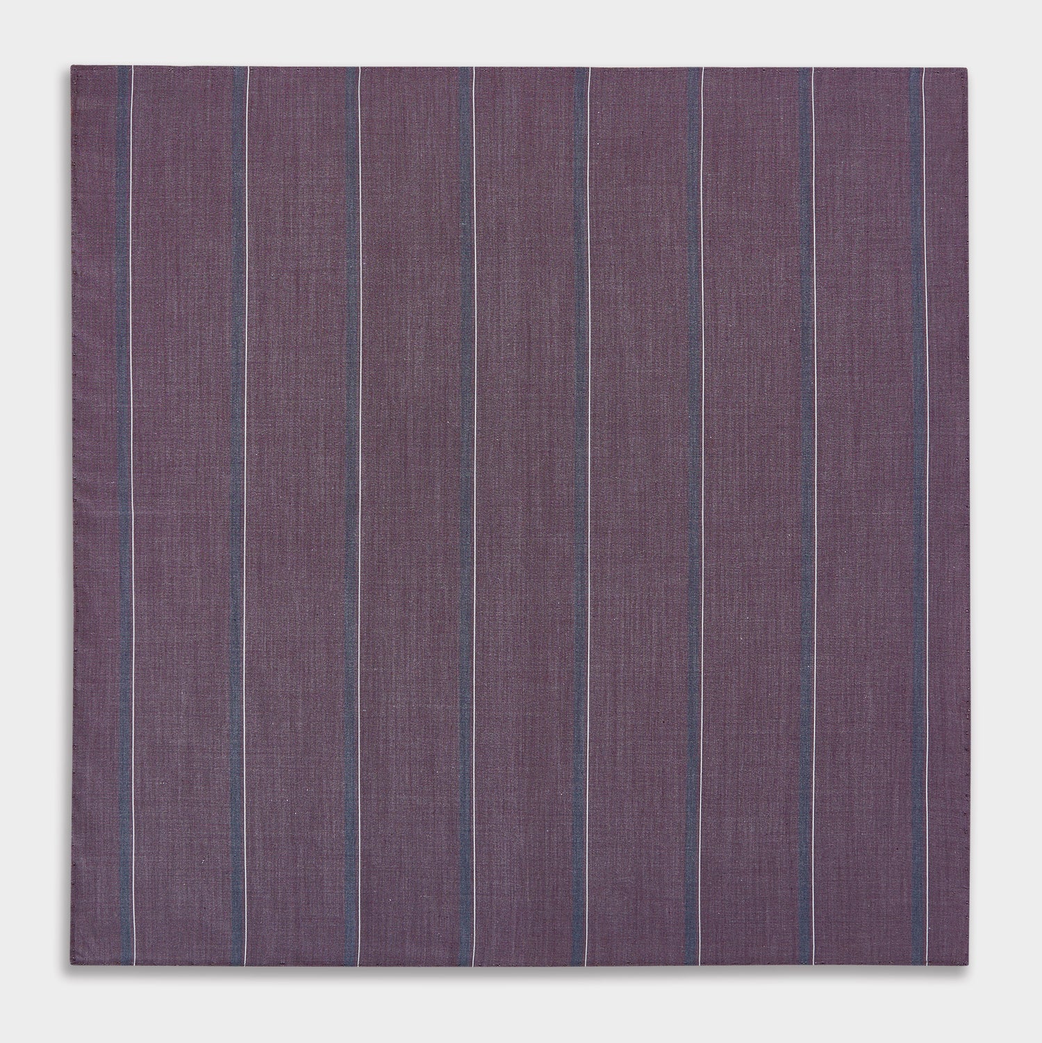 View 3 of product Porto Red Track Stripe Hand-Rolled Handkerchief