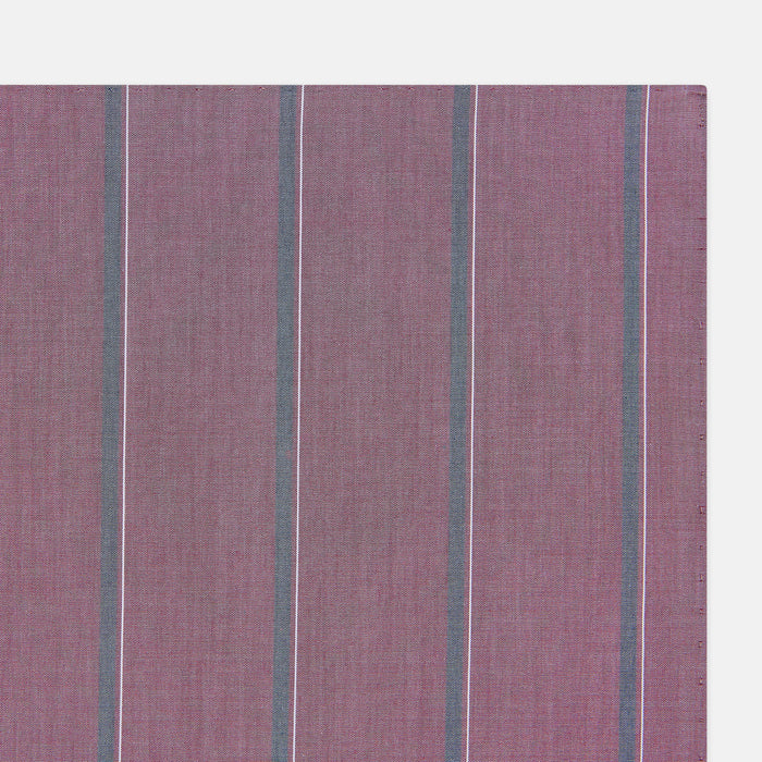 Cerise Red Track Stripe Hand-Rolled Handkerchief Image 1