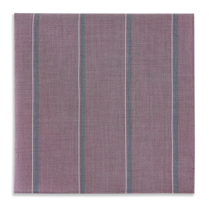 Cerise Red Track Stripe Hand-Rolled Handkerchief Image 3