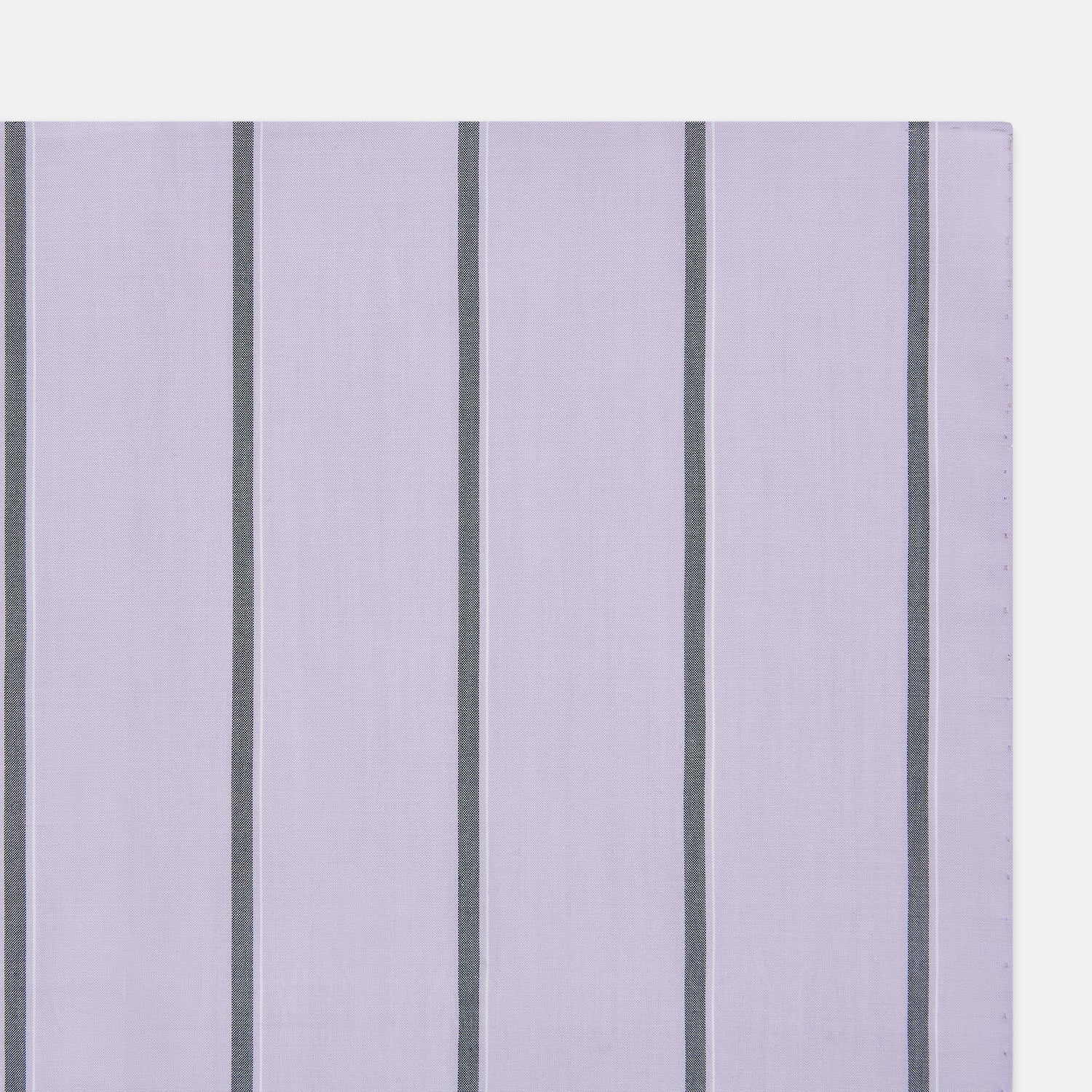 View 2 of product Lilac Track Stripe Hand-Rolled Handkerchief