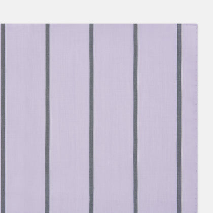 Lilac Track Stripe Hand-Rolled Handkerchief Image 1