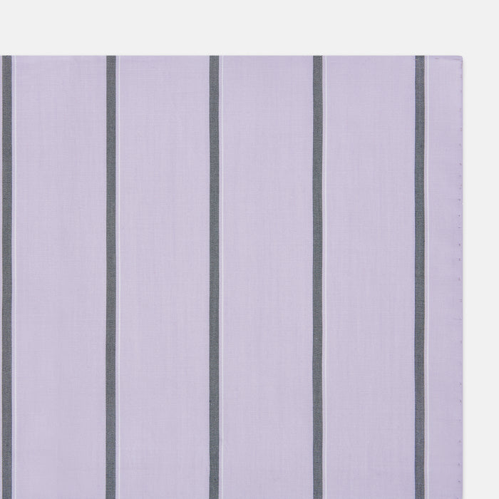 Lilac Track Stripe Hand-Rolled Handkerchief Image 1