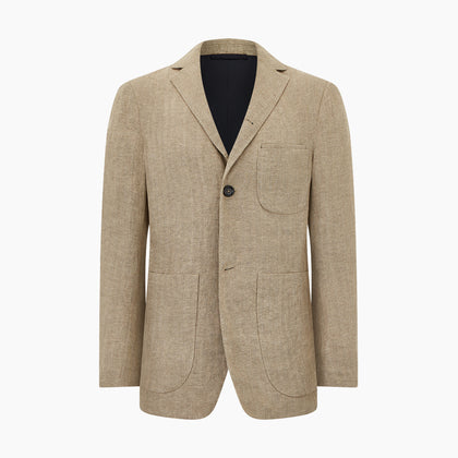 Sand Linen Amberley Blazer Image 6