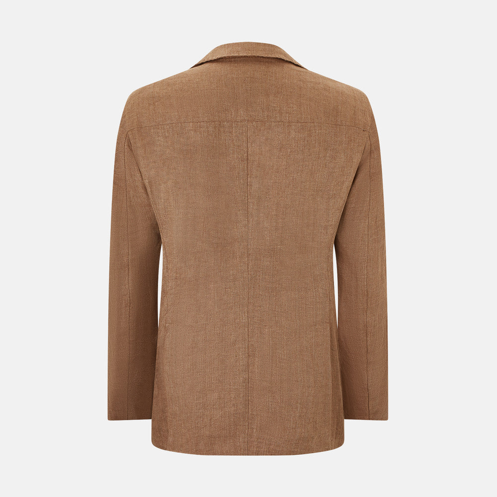 Camel Linen Amberley Blazer 48