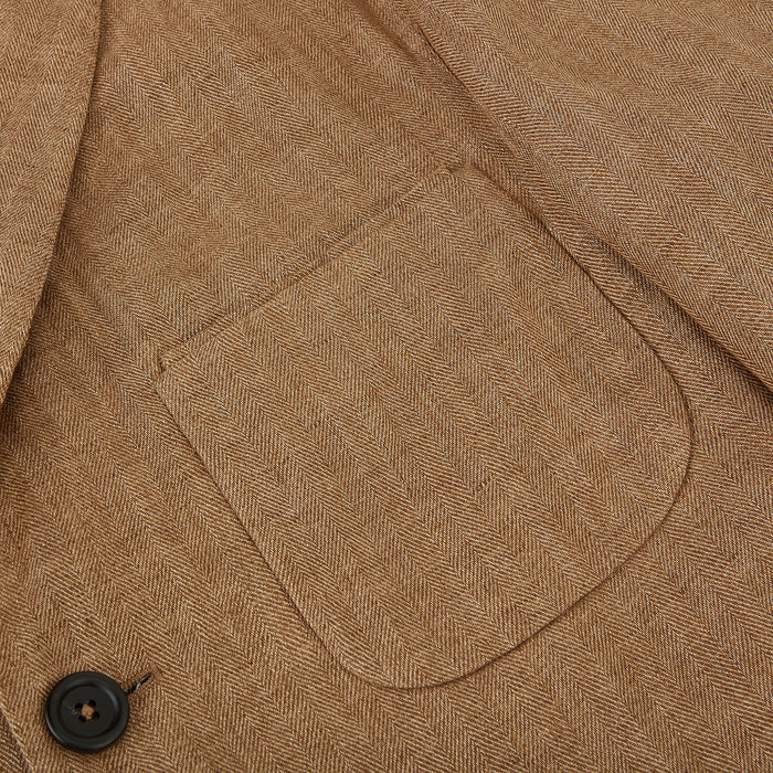 Camel Linen Amberley Blazer Image 4