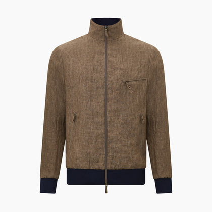 Fairway Pinecone Golf Jacket in Linen Image 5