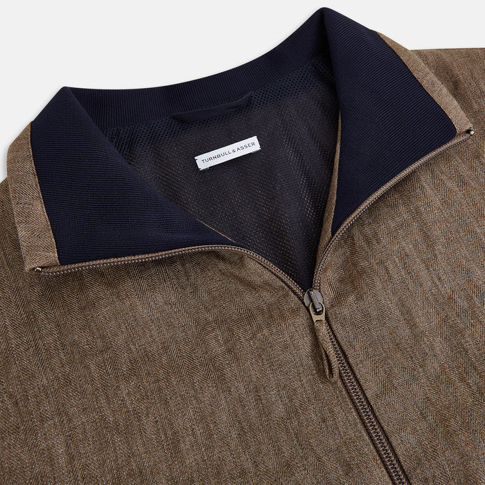 Fairway Pinecone Golf Jacket in Linen Image 1