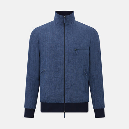 Fairway Denim Golf Jacket in Linen