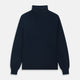 Navy Cashmere Roll Neck Jumper