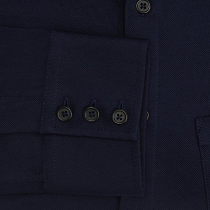 Navy Pique Shirt Image 3