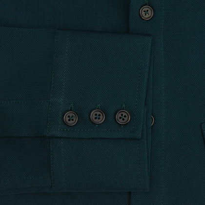 Dark Green Pique Shirt Image 2