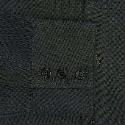 Moss Green Pique Shirt Image 3