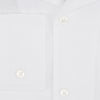 View 4 of product The Turnbull & Asser White Linen Nightshirt features long sleeves, a buttoned placket, single chest pocket, and relaxed fit—perfect for stylish sleepwear. Shown laid flat on a white background.