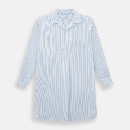 Pale Blue Bengal Stripe Nightshirt