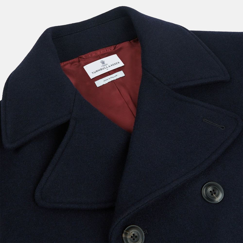 Navy Lambswool Redford Peacoat