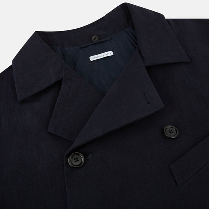 Navy Short Albert Trench Coat Image 1