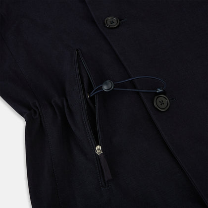 Navy Short Albert Trench Coat Image 4