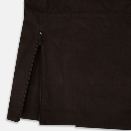 Dark Chocolate Short Albert Trench Coat Image 5