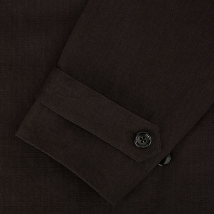 Dark Chocolate Short Albert Trench Coat Image 3