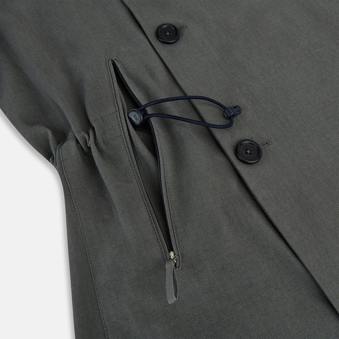 SHORT DB TRENCH COAT SHADOW GREY Image 4