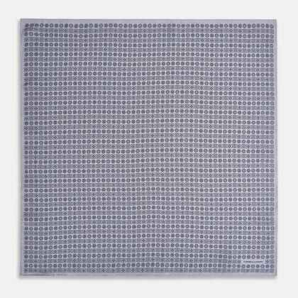 Rosette Lilac Pocket Square in Silk Image 3