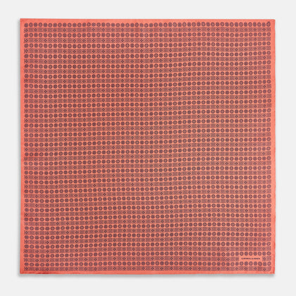 Floral Orange Pocket Square in Silk Image 3