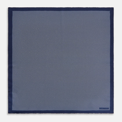Polka dot Denim Pocket Square in Silk Image 3