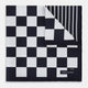 A chequered navy on navy frame silk pocket square from Turnbull & Asser UK, this piece is a limited edition from the Driver’s Capsule Collection, featuring “Turnbull & Asser” and “2 of 20” printed in one corner.