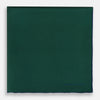 View 3 of product The Turnbull & Asser Petrol Green Piped Silk Pocket Square features a visible stitched edge and a discreet blue logo on the turned-down corner, adding an elegant accent to formal attire.