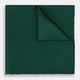 Petrol Green Piped Silk Pocket Square