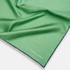 Fern Green Piped Silk Pocket Square