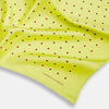 Chartreuse and Mauve Spot Silk Pocket Square