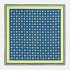 View 4 of product Azzurro Floral Tile Silk Pocket Square OS